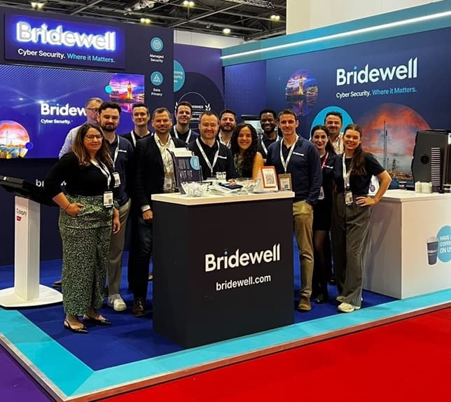 Bridewell team at conference booth
